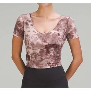 Lululemon Align T-Shirt Diamond Dye Mink Bery Lunar Rock Shadow Grey 6